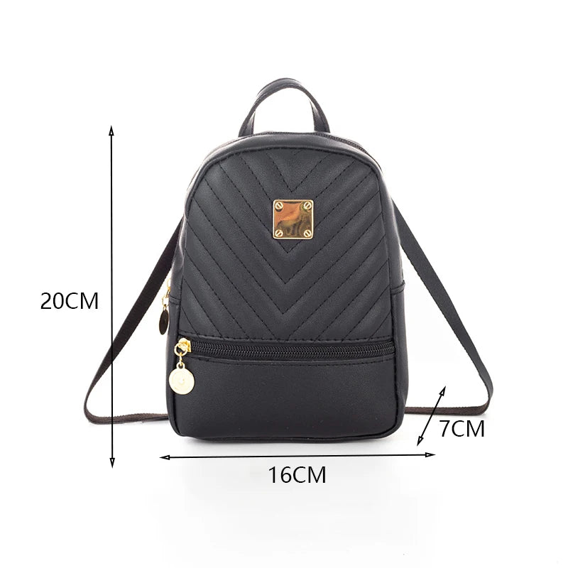 Mini Luxury Leather Women Backpack