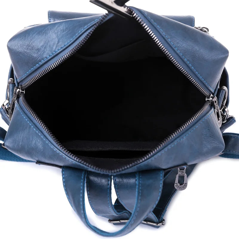 Genuine Leather Women Backpack