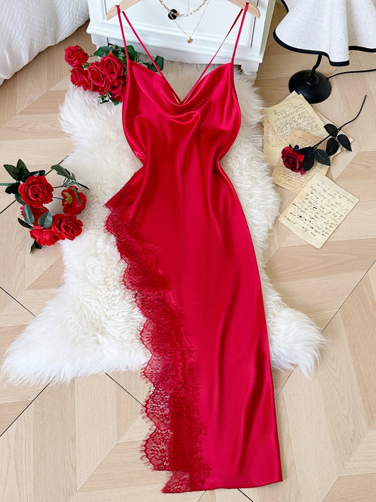 Women's Lace Patchwork Nightgown