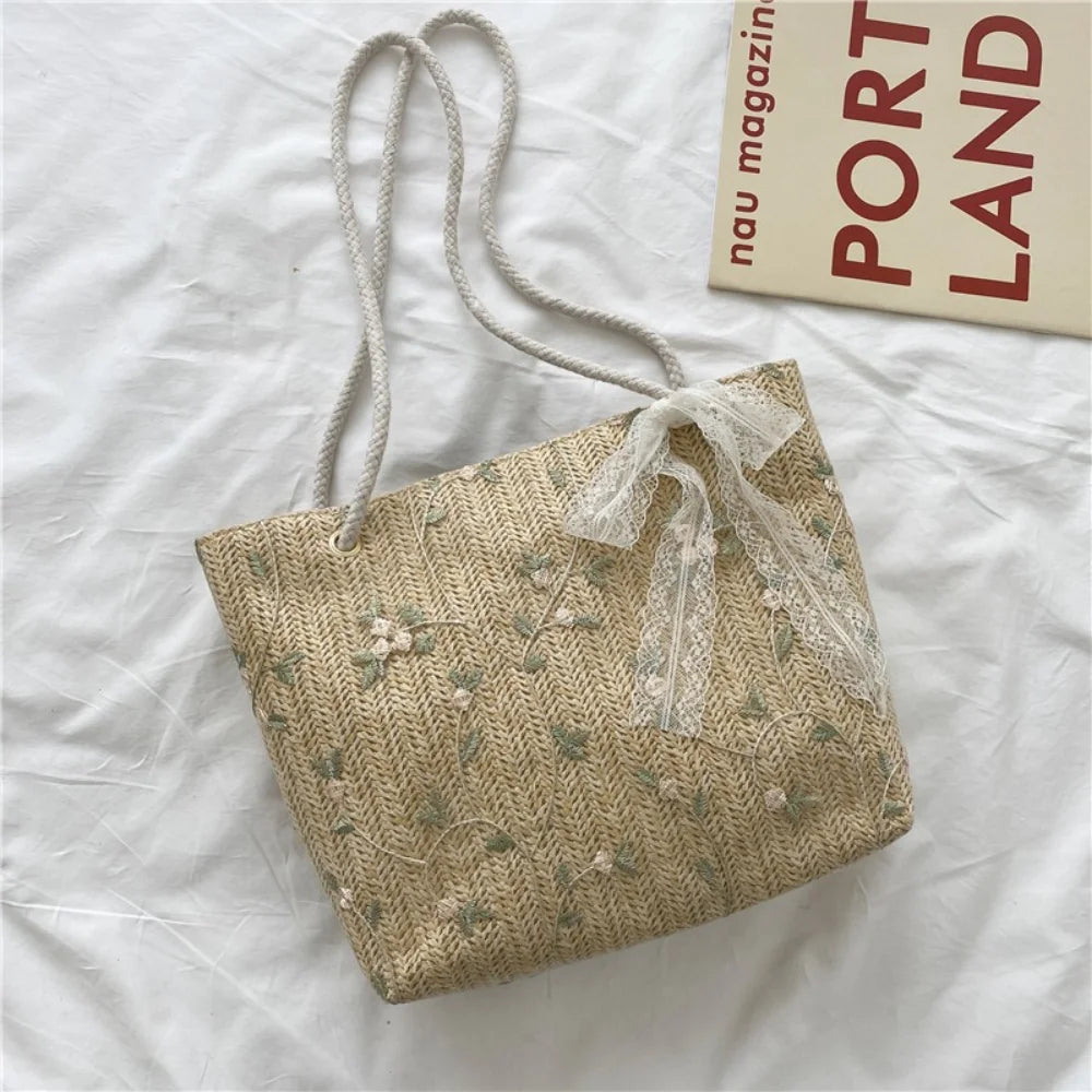 Woven Bucket Luxury Handbag