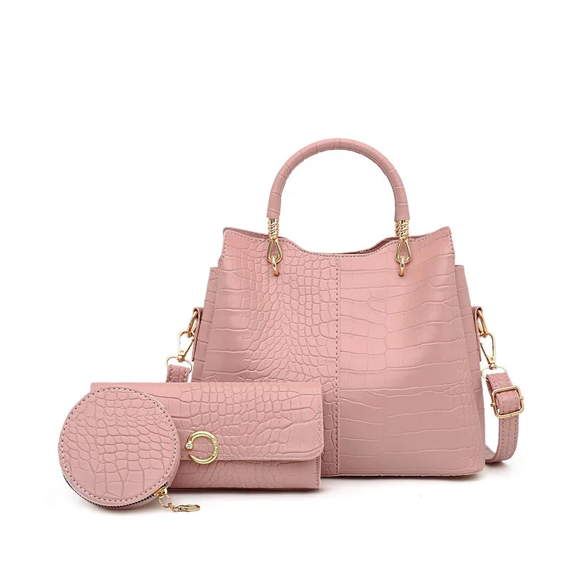 Women's 3-Piece Handbag Set PU Leather