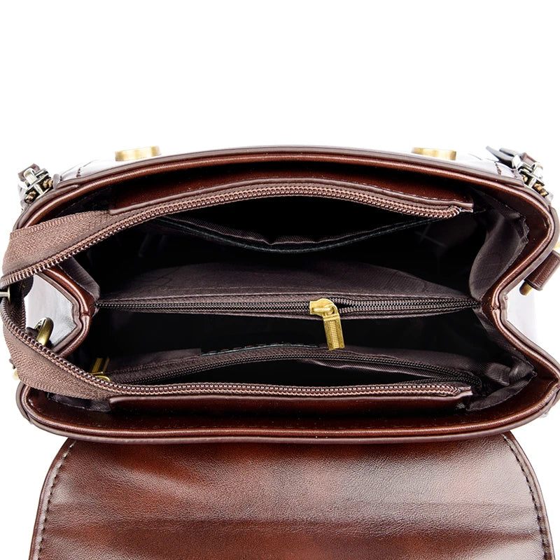 Vintage Leather Crossbody Bag