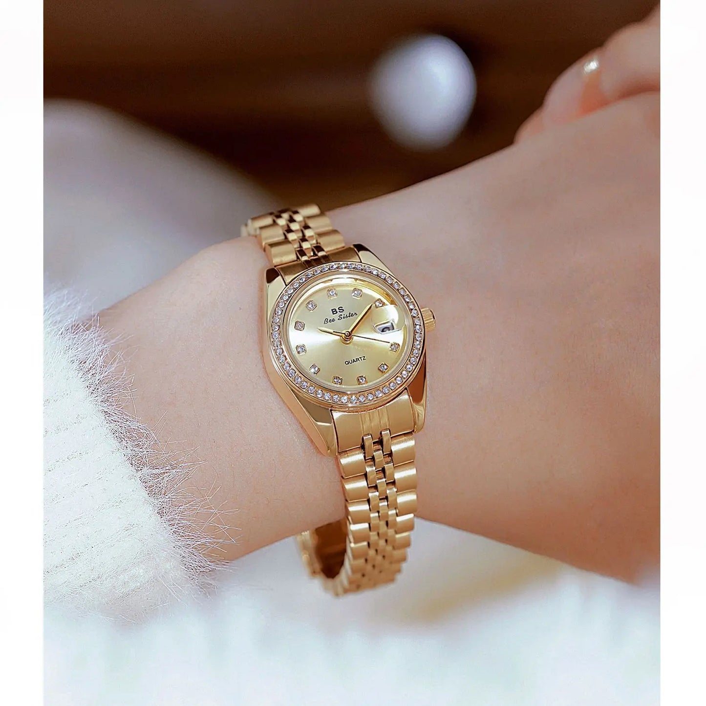 Diamond Calendar Women Watch