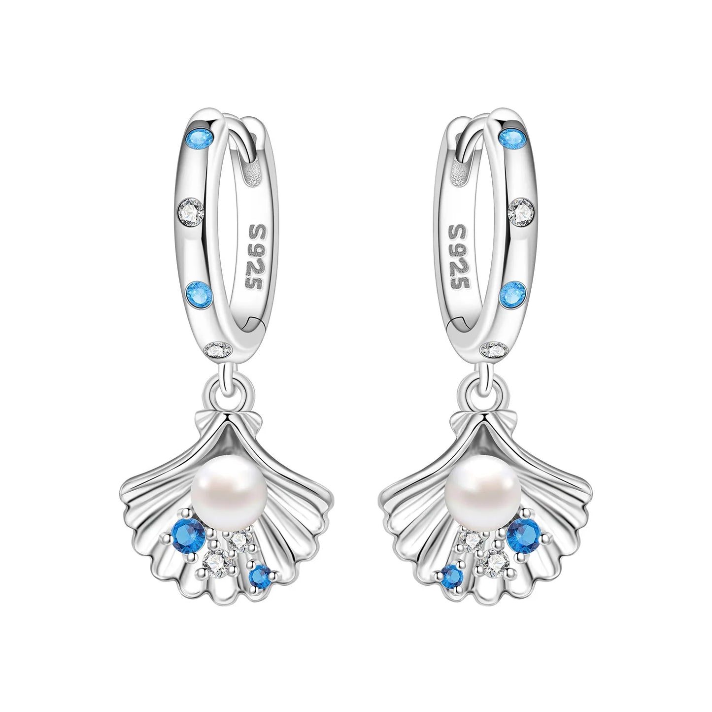 Women's S925 Silver Daisy Hoop Earrings