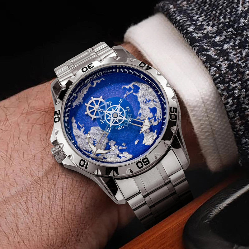 GLENAW Steel Men Watch