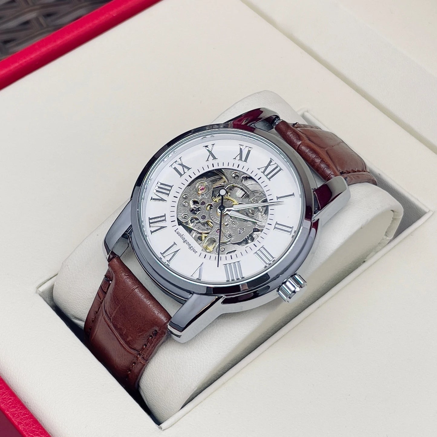 Men's Skeleton Automatic Mechanical Watch