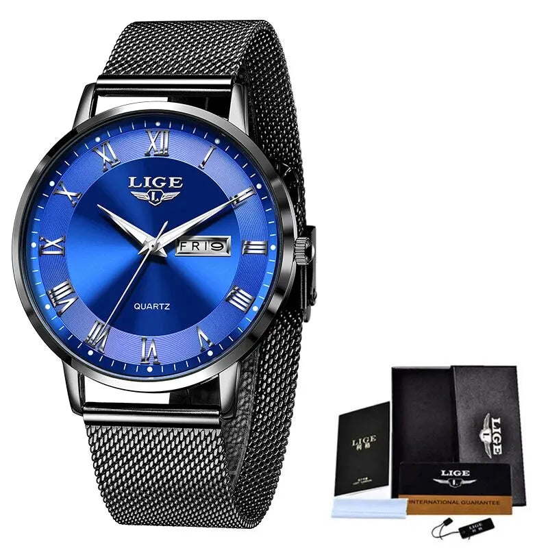 LIGE Steel Women Watch