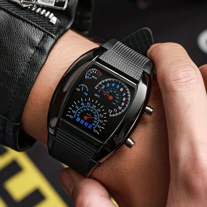 LED Aviation Men Watch