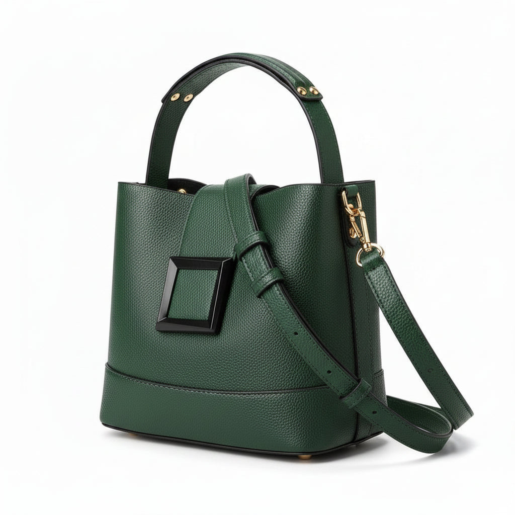 Bucket Crossbody Zipper Bag