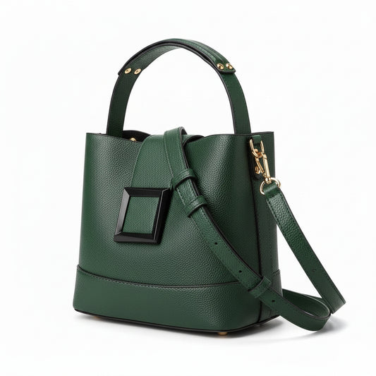 Bucket Crossbody Zipper Bag