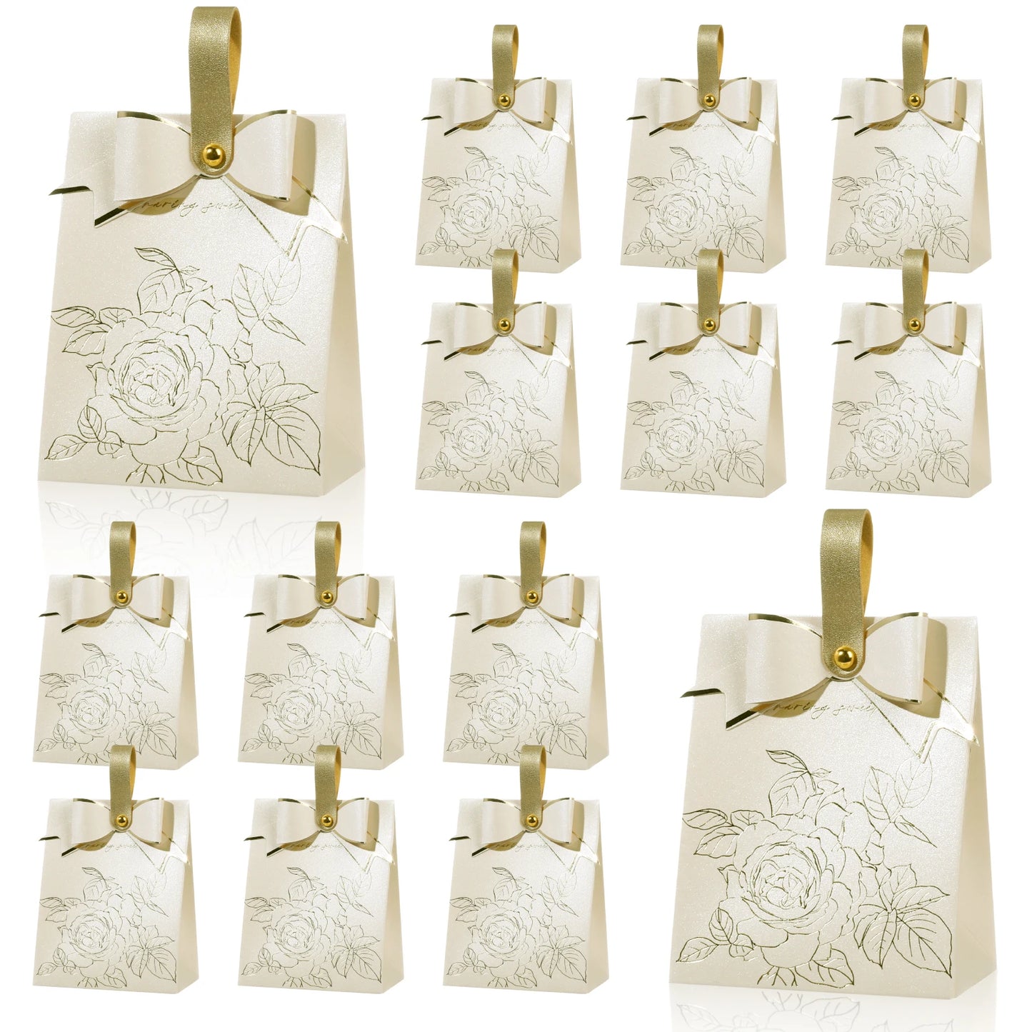 Kraft Paper Candy Box Floral Wedding Party