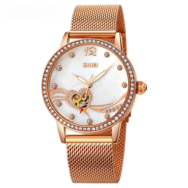 Crystal Mechanical Women Watch