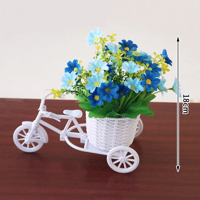 Tricycle Flower Basket Home Garden Decor