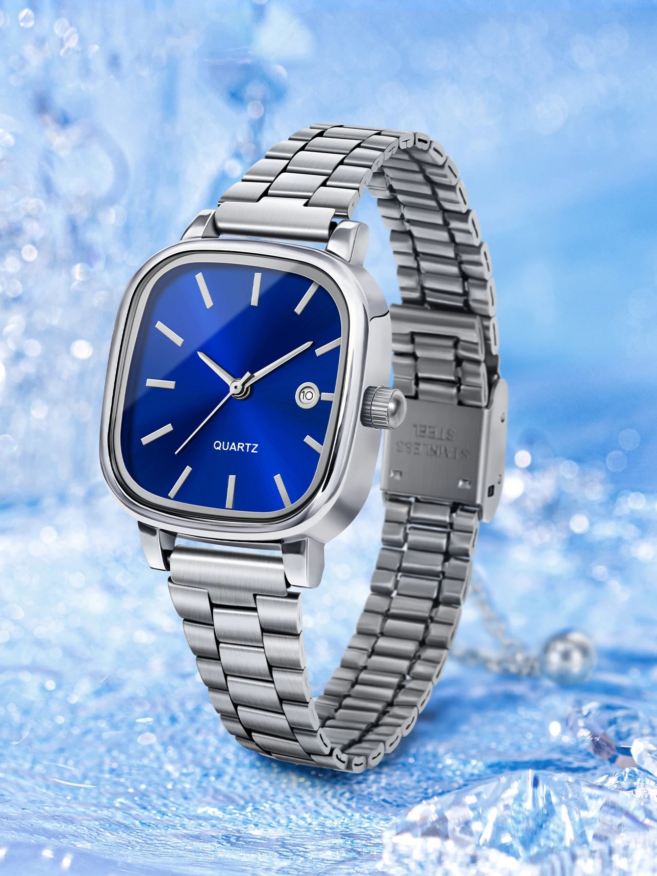 Women's Luxury Quartz Watch Calendar Steel
