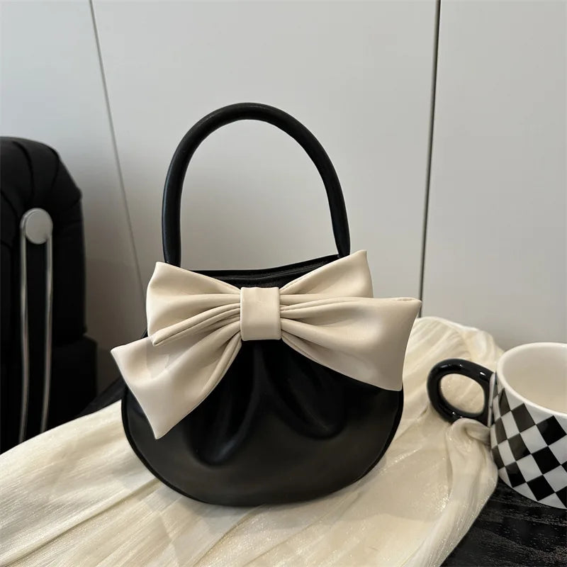 Women's Butterfly Bow Round Shoulder Bag