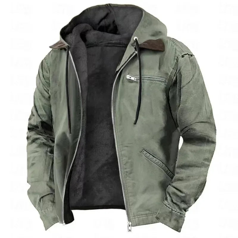 Fleece Hooded Men Jacket