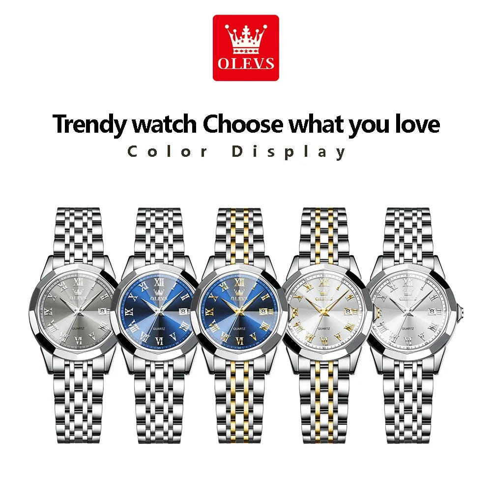 OLEVS Casual Steel Ladies Watch