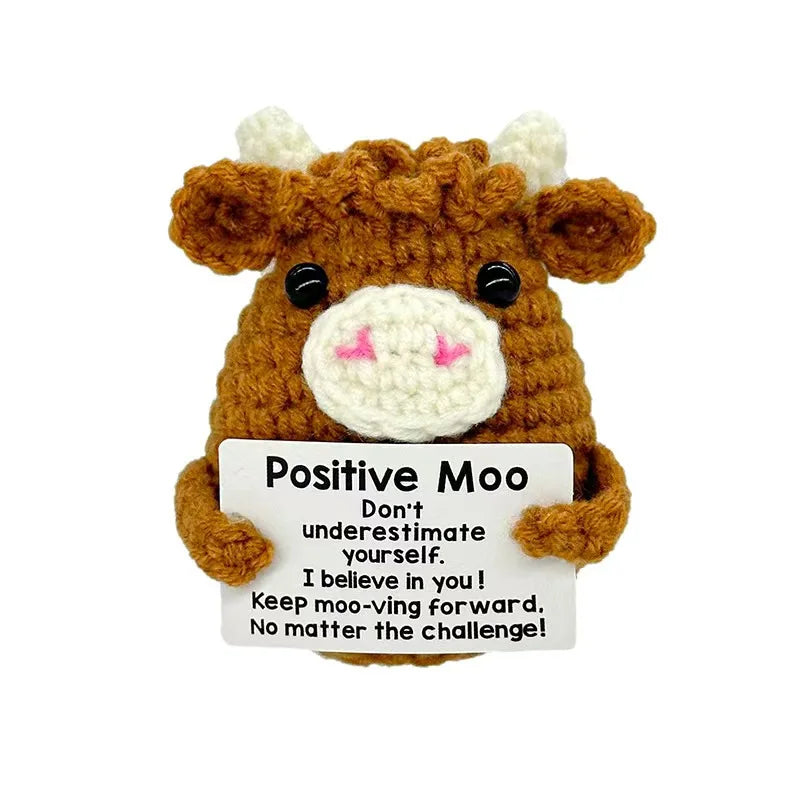 Crochet Cow Plush Desk Decor Gift