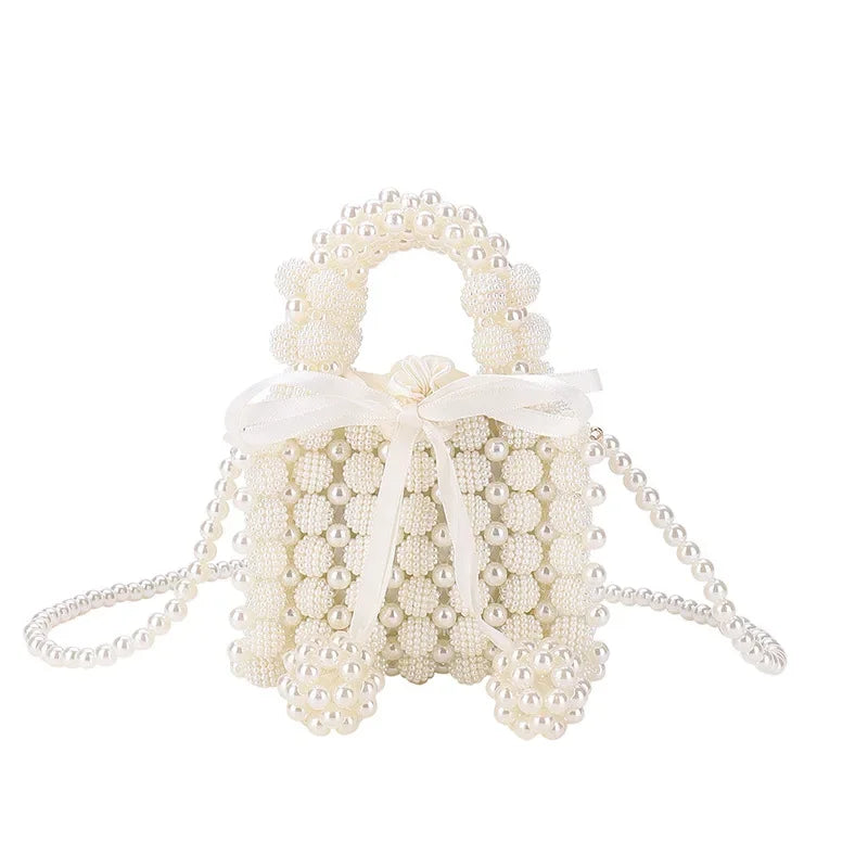 Women's Bow Beaded Mini Crossbody Bag
