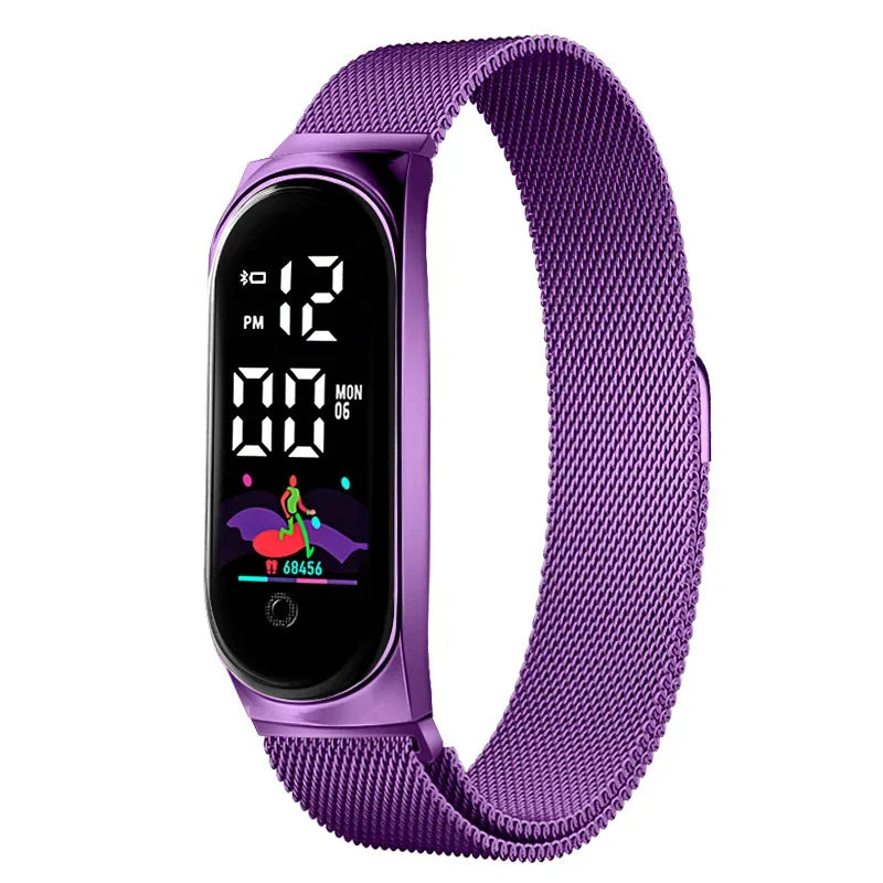 Digital Magnetic Watch Women