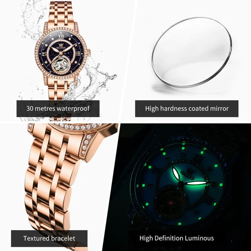 Hollow Mechanical Watch Women