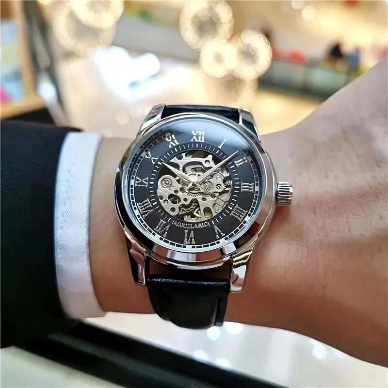 Men's Skeleton Automatic Mechanical Watch