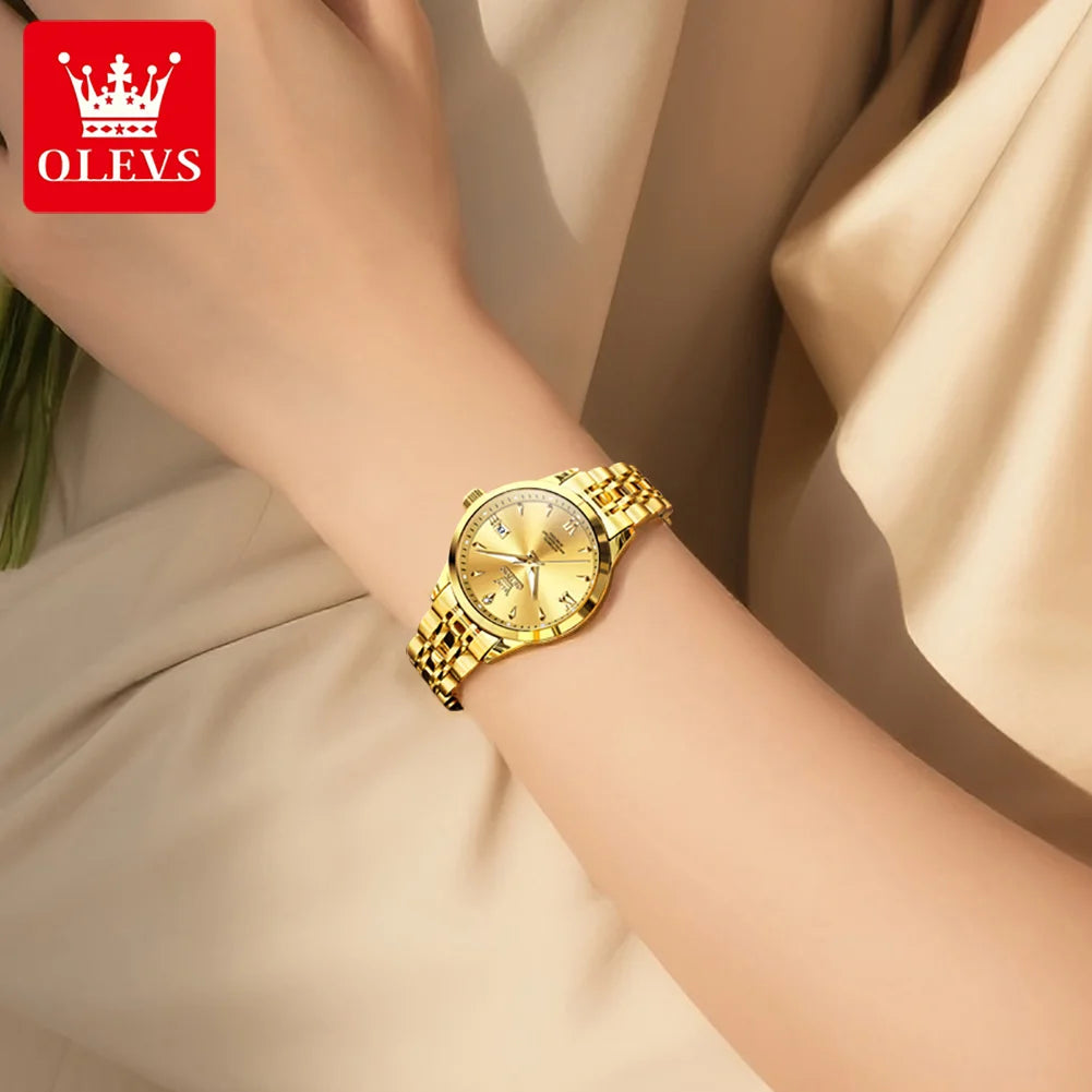 OLEVS Automatic Steel Ladies Watch