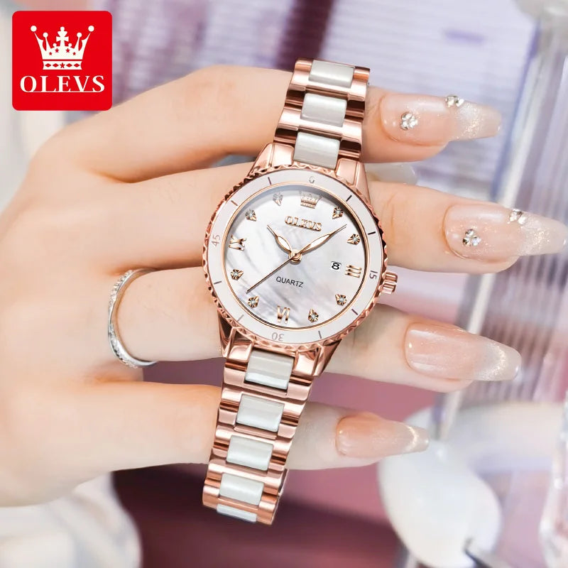 OLEVS Ceramic Women Watch