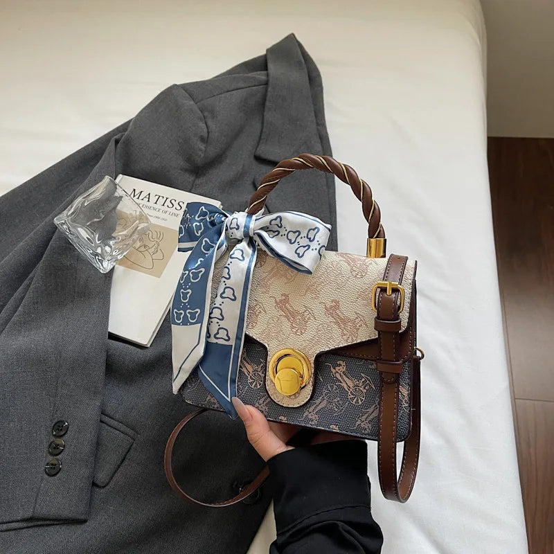 French Mini Square Crossbody Bag