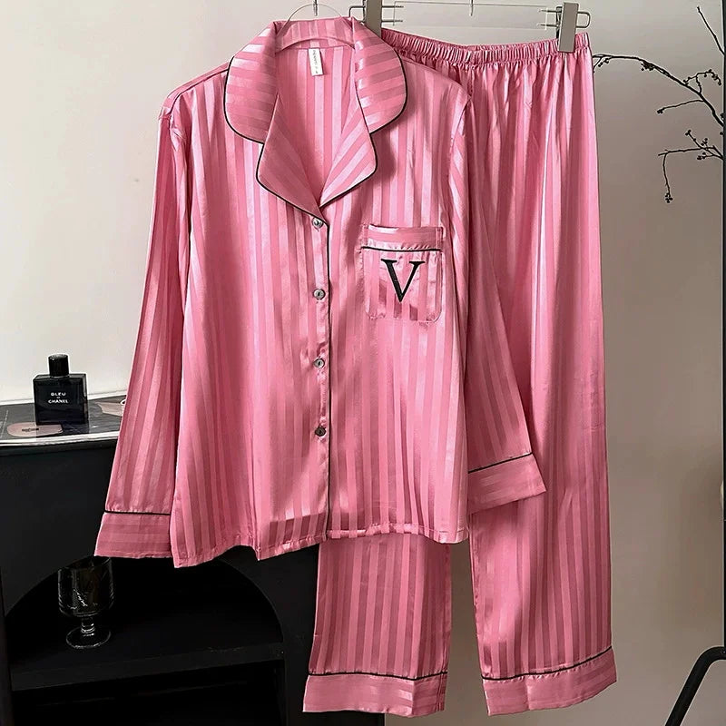 Silk Cool Long-Sleeve Pajama Set