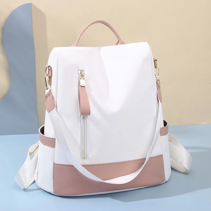 Leather Backpack Anti Theft