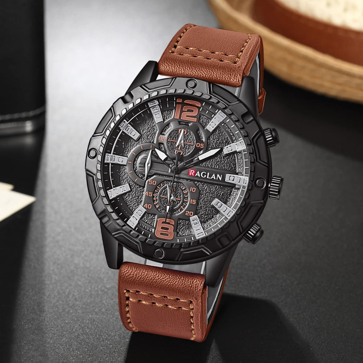 Men's Leather Strap Fashion Watch