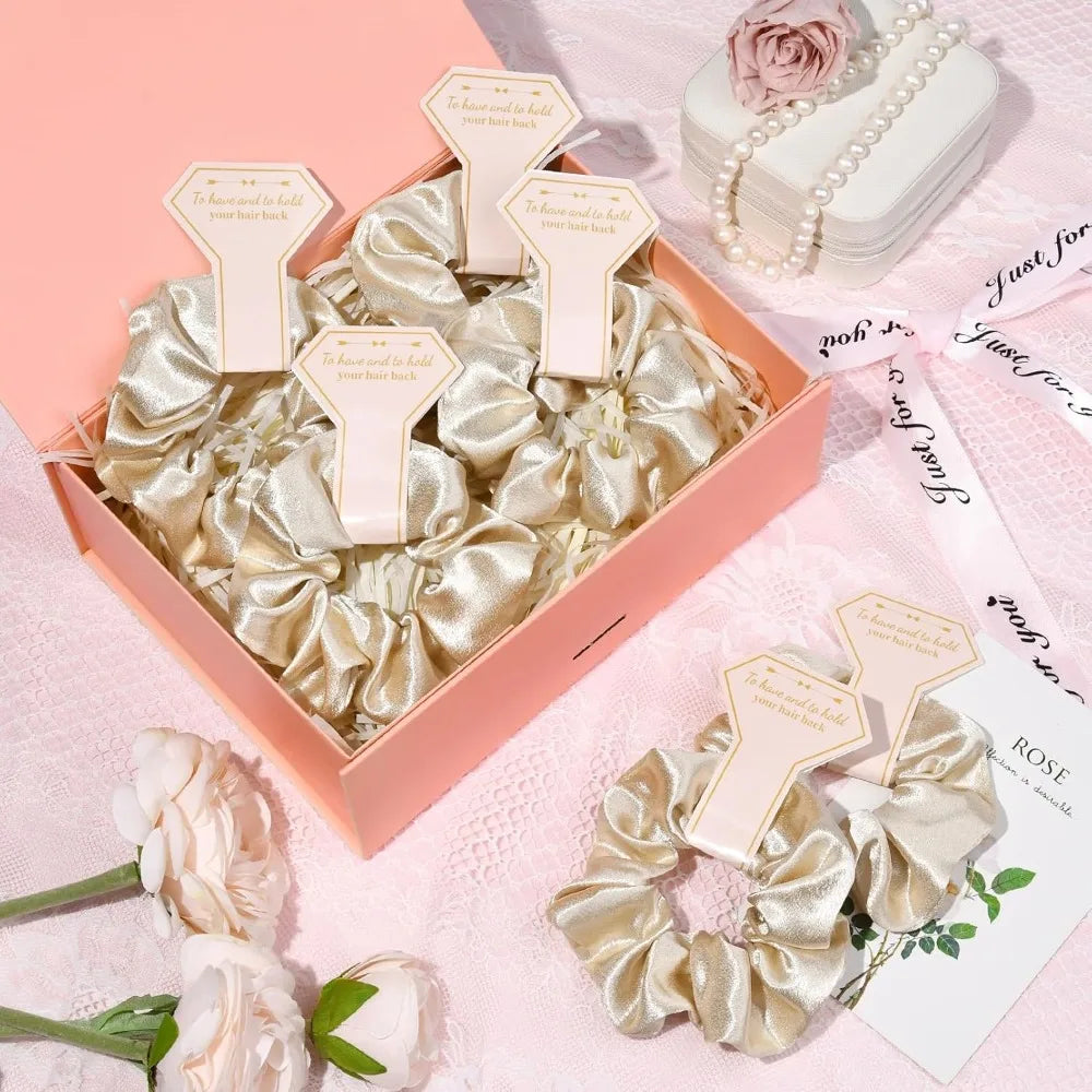 Bridesmaid Gift Set Hair Ties Clips Cards