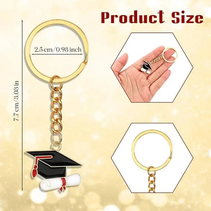 Graduation Cap Keychain Set 20 Pcs Gift
