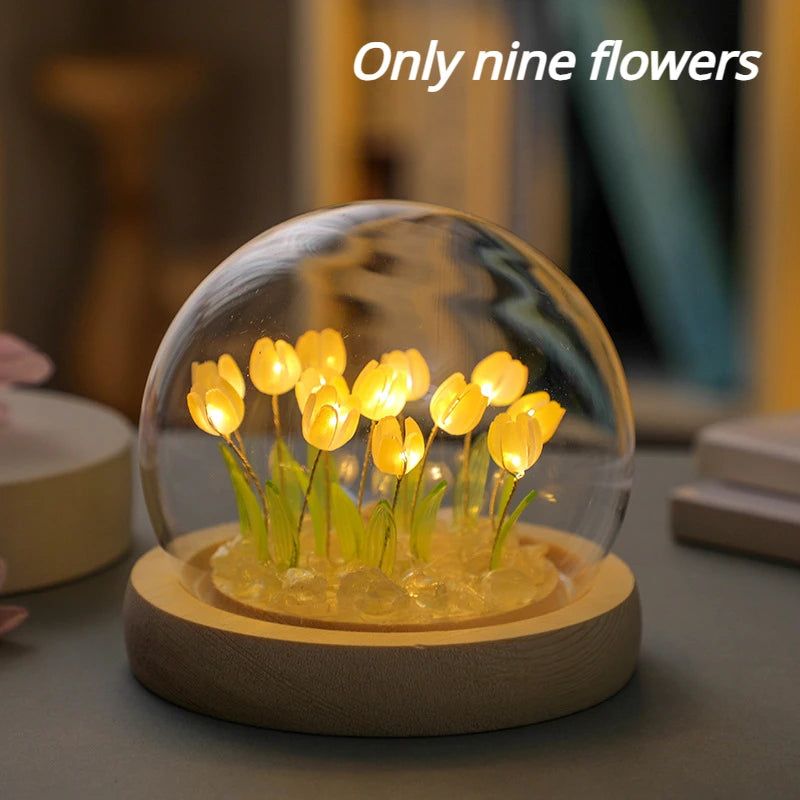 Tulip LED Night Light Flower Desk Lamp