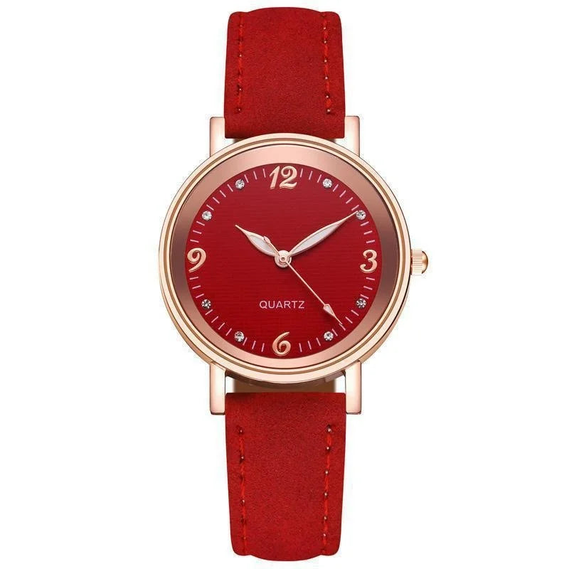 Women's Leather Band Casual Quartz Watch