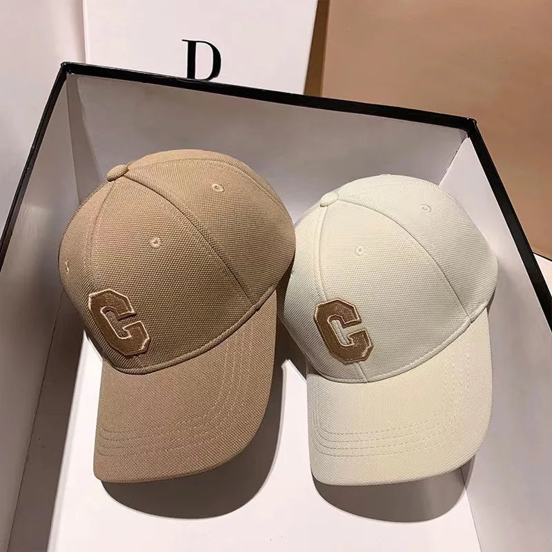 Letter Embroidered Baseball Cap