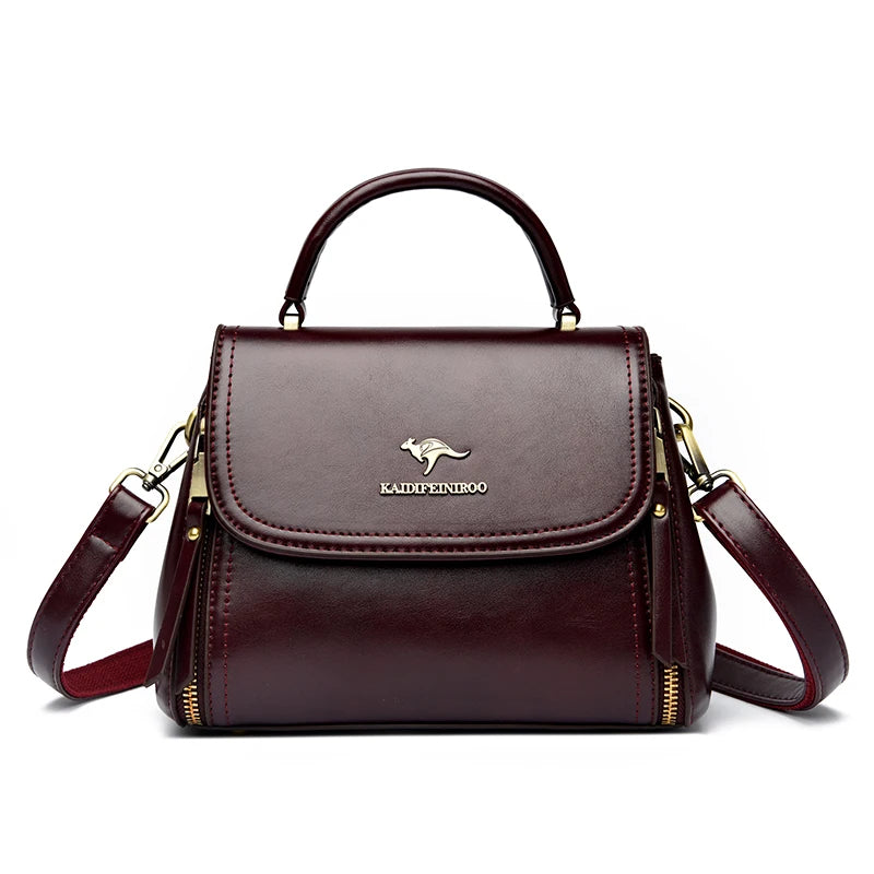 Vintage Leather Crossbody Bag