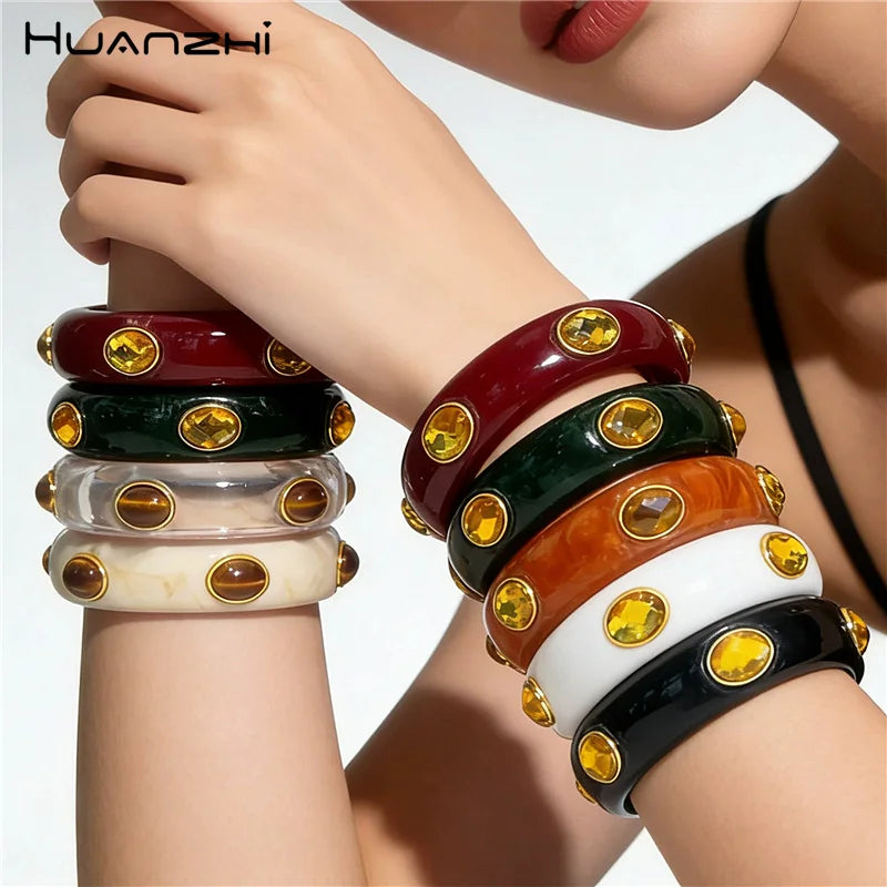 Tiger Eye Resin Cuff Bracelet