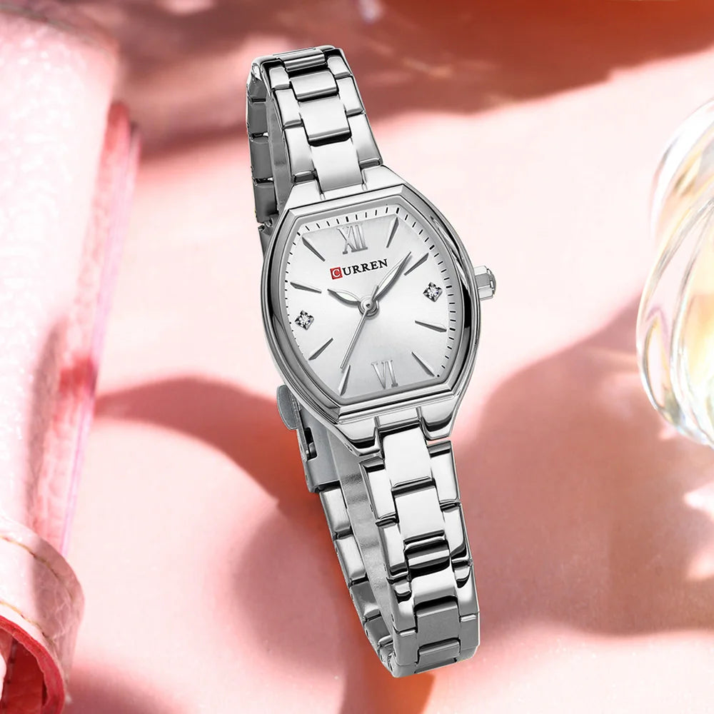CURREN Barrel-Shape Retro Ladies Watch
