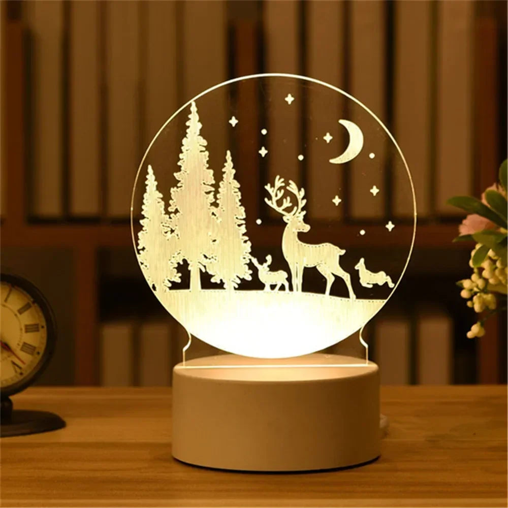 3D Acrylic Neon Sign USB LED Night Light