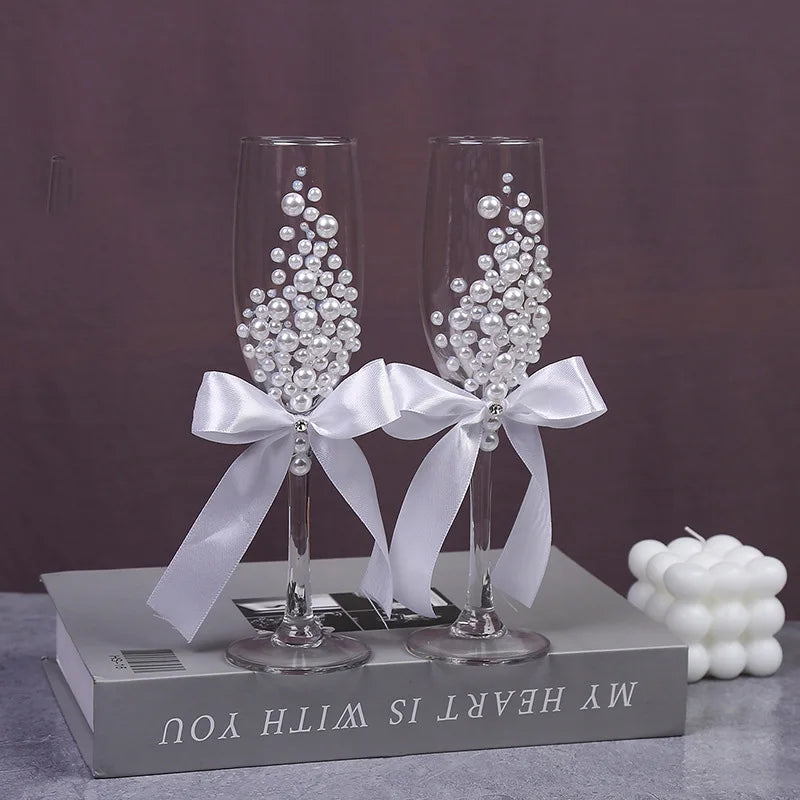 Tall Red Wine Glass Gift Box Set Crystal