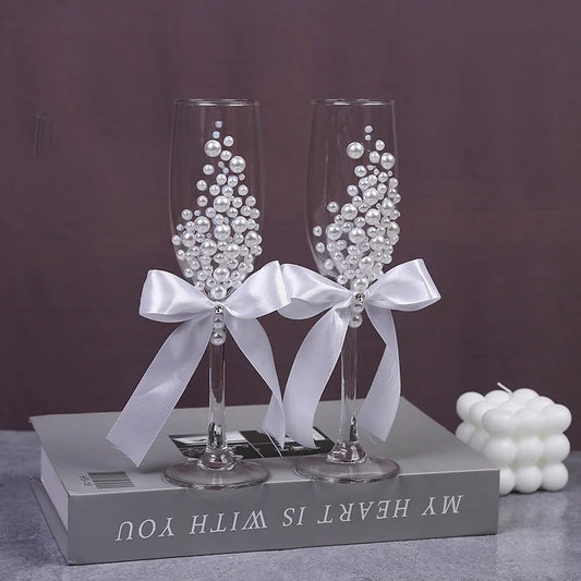 Tall Red Wine Glass Gift Box Set Crystal
