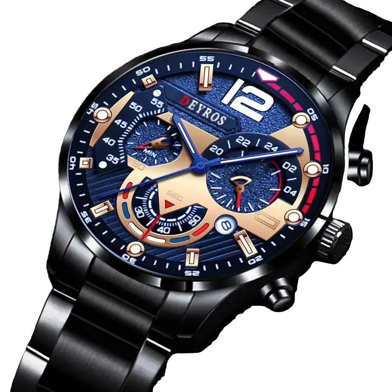 Men's Luxury Stainless Steel Quartz Watch
