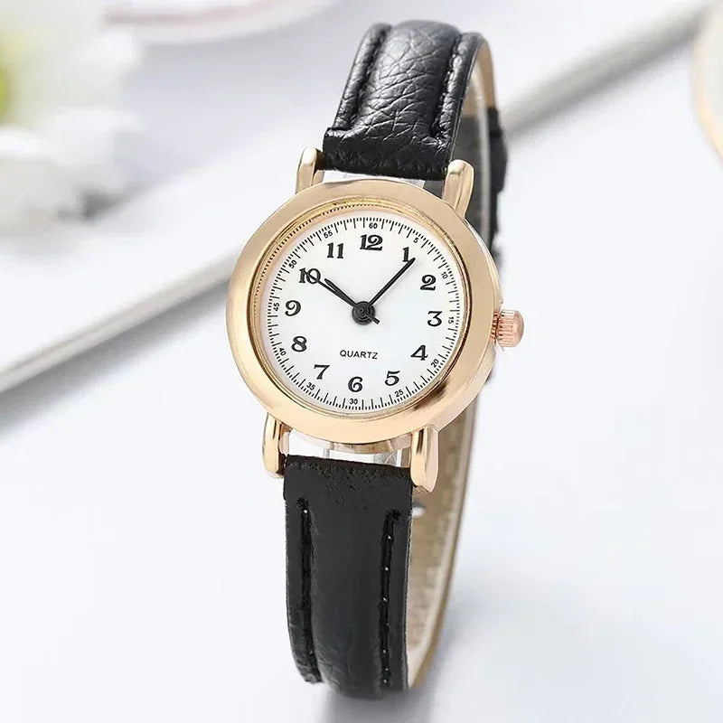 Retro Leather Ladies Watch