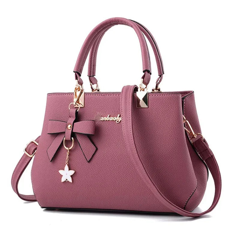 Bowknot Plum Crossbody Bag