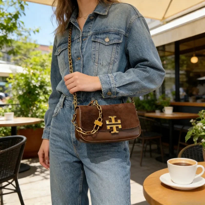 Leather Tote Crossbody Elegant