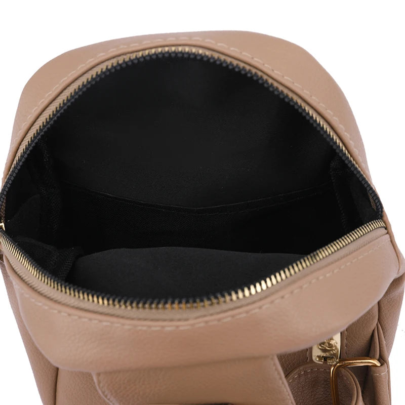 Women's Multi-Pocket PU Leather Crossbody Bag