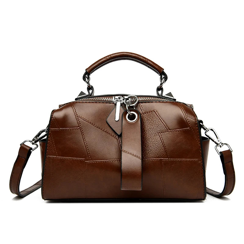 Women's Genuine Leather Boston Tote Bag