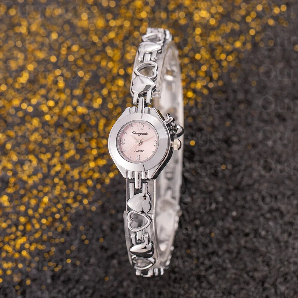 Gold Small Dial Dress Watch